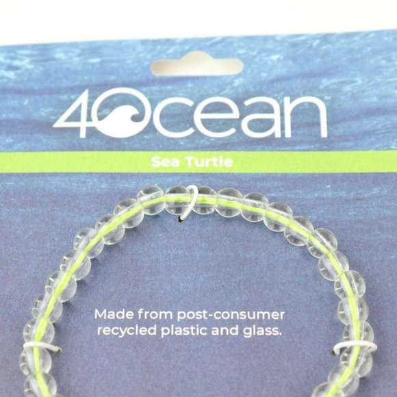 4Ocean Bracelet Sea Turtle Green Beaded Bracelet - Picture 3 of 4